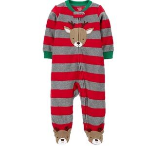 🎄Carter’s Reindeer Footed Sleeper 9M